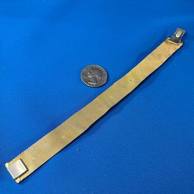 VINTAGE MESH BRACELET STUDDED WITH RHINESTONE EMBELLISHMENTS