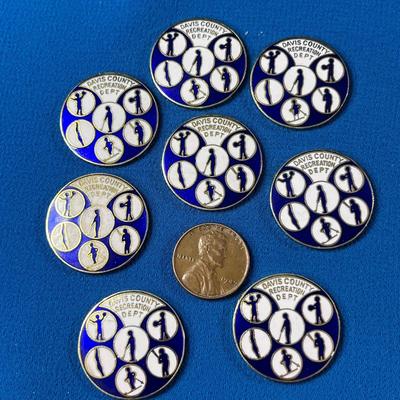 DAVIS COUNTY REC. DEPT. 8 PC. PLANCHETS