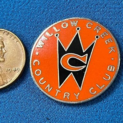 WILLOW CREEK COUNTY CLUB ENAMELED DISKS 4 CT.