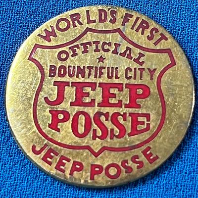 3 COUNT BOUNTIFUL JEEP POSSE ENAMELED DISKS