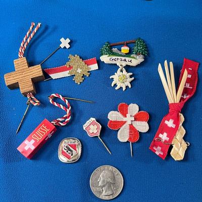 SWISS SWITZERLAND FESTIVAL CULTURAL ITEMS 9 PIECES