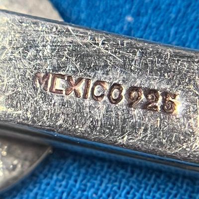 AZTEC CALENDAR STERLING TIE CLIP