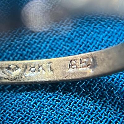 VINTAGE 18K G.E. PAVE RHINESTONE RING