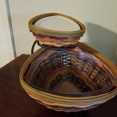 Longaberger Chip and Dip Server