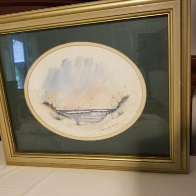 Framed Beach Artwork