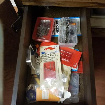 Sewing Cabinet and Machine