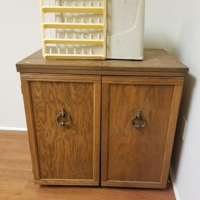 Sewing Cabinet and Machine