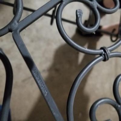 2 Longaberger Cast Iron Planters