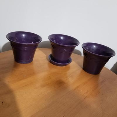 Set of 3 Longaberger Planters