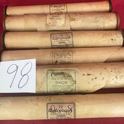 Vintage Word Rolls for Player Piano