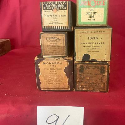 Vintage Word Rolls for Player Piano