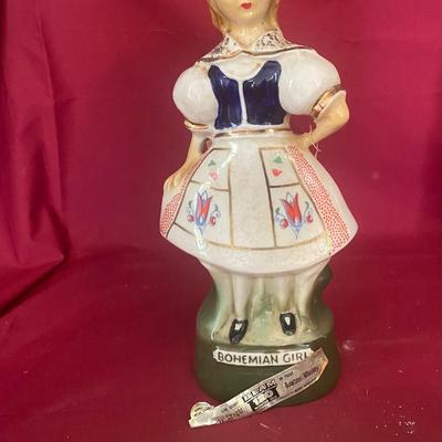 Vintage Bohemian Girl Decanter
