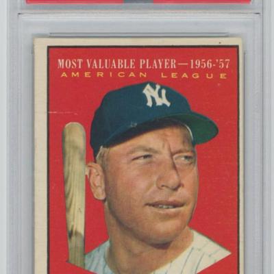 MICKEY MANTLE 1961 TOPPS MVP