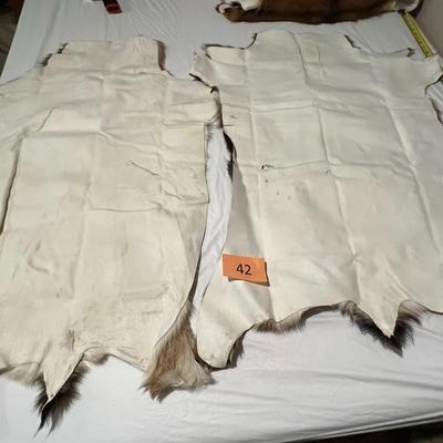 Tanned Goat Hides Set of 2