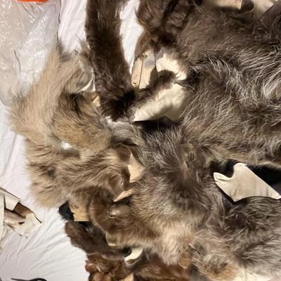 Box of Scrap Craft Fur