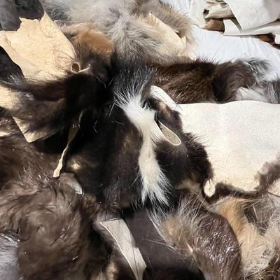 Large Box of Scrap Fur