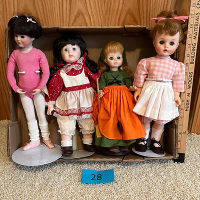 Lot of 4 Dolls