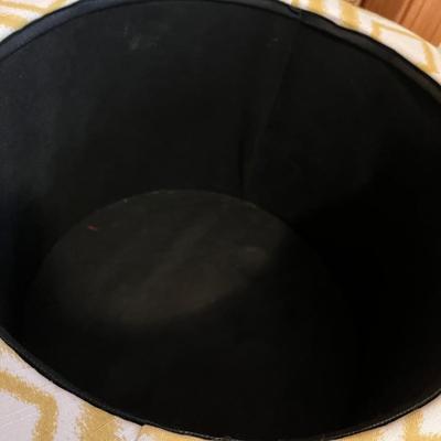 Rolling ottoman storage container