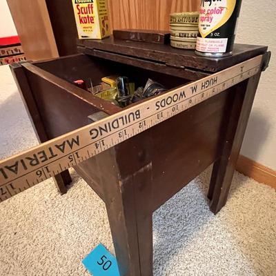 Shoe Shine box with supplies