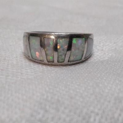 Vintage AK Opal 925 Ring Size 7