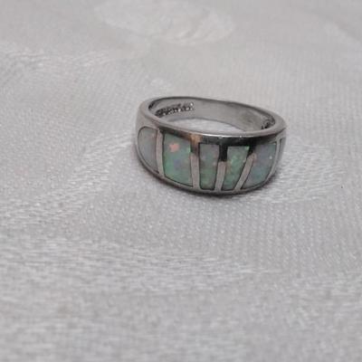 Vintage AK Opal 925 Ring Size 7