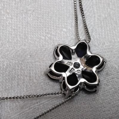 Special Made Vintage Amethyst 925 18" Necklace