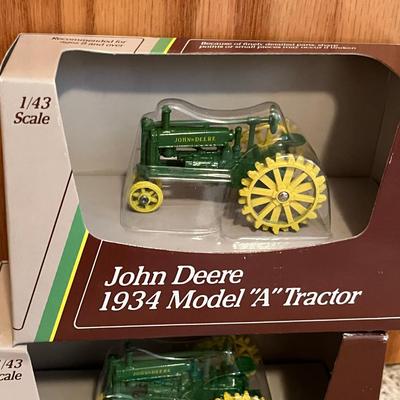 Lot of 3 Small sized John Deere Tractors