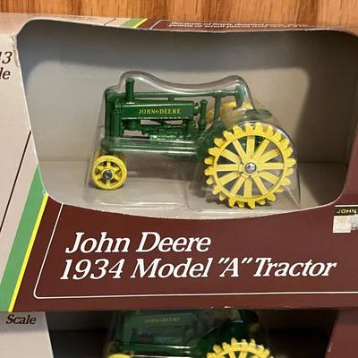 Lot of 3 Small sized John Deere Tractors