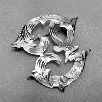 Vintage Handmarked Mexico 925 Brooch