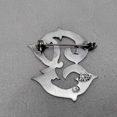 Vintage Handmarked Mexico 925 Brooch