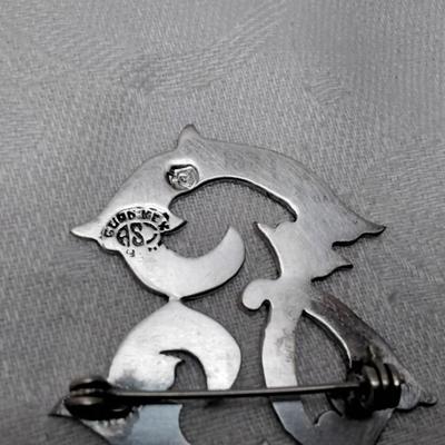 Vintage Handmarked Mexico 925 Brooch