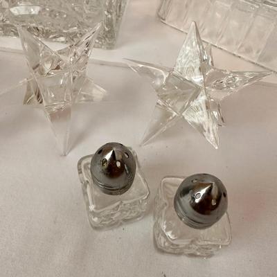 CRYSTAL SERVING DISH LOT 