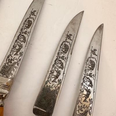 VINTAGE ANTON WINGEN JR. GERMANY CARVING SET 