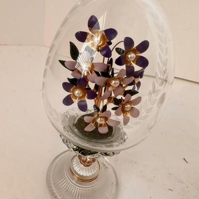 HOUSE OF FABERGE CRYSTAL EGG LOT 
