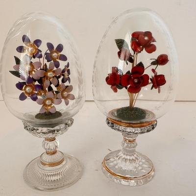 HOUSE OF FABERGE CRYSTAL EGG LOT 