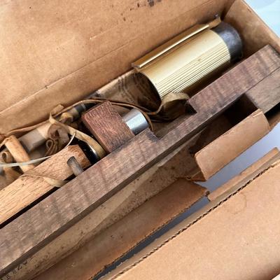 VINTAGE NUTCRACKER, COLLECTIBLE BOTTLE, KITCHEN GADGET LOT
