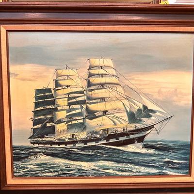 LON RANDELL 1978 SHIP PAINTING 