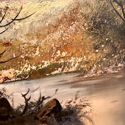 SIGNED FRAMED LANDSCAPE PAINTING 