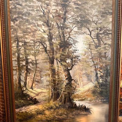 SIGNED FRAMED LANDSCAPE PAINTING 