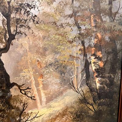SIGNED FRAMED LANDSCAPE PAINTING 