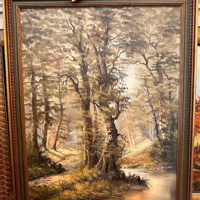 SIGNED FRAMED LANDSCAPE PAINTING 
