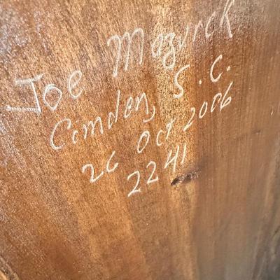 CAMDEN SC JOE MAZUREK 2006 HANDMADE BOOK CASE 