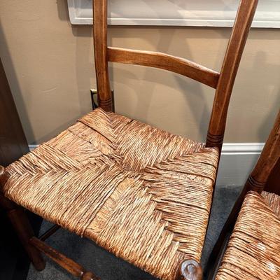 ANTIQUE SOUTH JERSEY WARE CHAIR LOT 