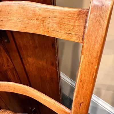 ANTIQUE SOUTH JERSEY WARE CHAIR LOT 
