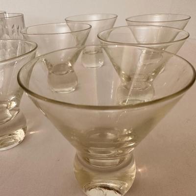 CRYSTAL BARWARE LOT