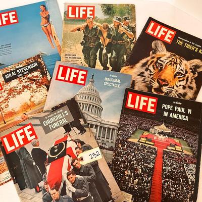 VINTAGE LIFE MAGAZINE LOT 1965