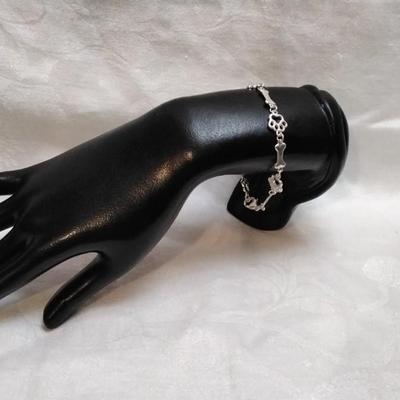 Woof Wonderful Love of Dogs 7" 925 Bracelet