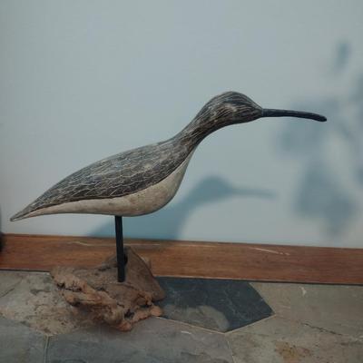 Carved Driftwood Bird