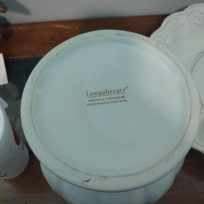 Longaberger Vase and Wash Basin