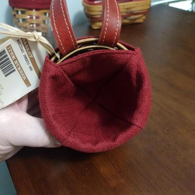 3 Small Longaberger Baskets